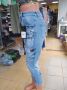 Дамски дънки накъсани Denim, снимка 6