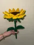 Слънчоглед от плюшена тел - 35 см, снимка 1