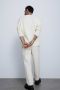 Мъжки плетен пуловер Zara, Oversize, 100% памук, Мръснобял, XL, снимка 4