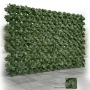 Изкуствен жив плет от бръшлян 1.5 x 3 м – UV устойчив, плътна зелена стена за балкон и ограда, снимка 1