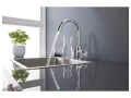 LED смесител за кухненска мивка въртящ се на 360 Хром, снимка 8