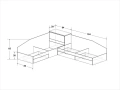 „Ъглово легло с чекмеджета 82/190 – ракла, детско легло“, снимка 3
