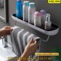 Самозалепваща правоъгълна стойка за баня тип етажерка - КОД 3684