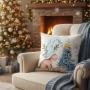 Коледни декоративни калъфки за възглавници – 7 уникални празнични дизайна, 45×45 см - 6бр в комплект, снимка 6