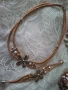 Комплект колие и гривна естествен корк, снимка 2