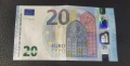 20 евро в много добро състояние с интересен сериен номер , снимка 2