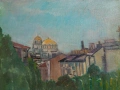 Петър Ненов маслени бои пейзаж от София, снимка 4