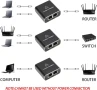 НОВ 1000Mbps Ethernet сплитер 1 вход към 2 изхода, високоскоростен, двоен порт RJ45 мрежов сплитер, снимка 5