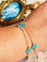 Чисто нови сребърни бижута с позлата и тюркоаз, по модел на Van Cleef. , снимка 13