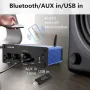 200 W HiFi усилвател Bluetooth/оптичен вход/коаксиален вход/USB/AUX вход, снимка 2