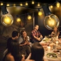  GPATIO 30 м външна гирляндова лампа с 50 + 2 LED крушки, водоустойчива  с дистанционно управление, снимка 7