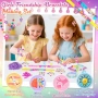 Нов творчески Детски DIY комплект за гривни с мъниста и силиконови ленти, снимка 2