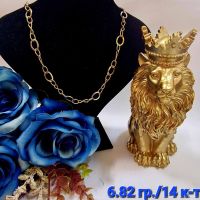 Златен дамски синджир, снимка 1 - Колиета, медальони, синджири - 45742344