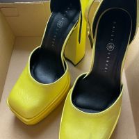 Сатенени токчета на платформа Daisy street, снимка 5 - Дамски обувки на ток - 45536122