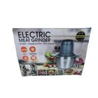 Висококачествен електрически чопър за смилане на месо,ядки и зеленчуци с обем 3 литра, снимка 1 - Кухненски роботи - 46128887