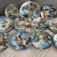 Голяма, красива колекция 10+1 чинии за стена сезони с птици , снимка 1 - Колекции - 45791334