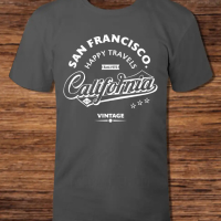 Тениска с декоративен печат - San Francisco California, снимка 2 - Тениски - 45036074