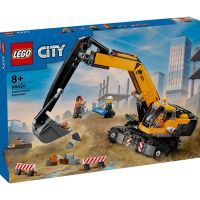 LEGO® City 60420 - Жълт строителен екскаватор, снимка 1 - Конструктори - 46201737