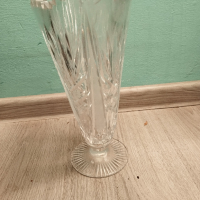 Кристална ваза арт деко, снимка 2 - Вази - 45036428