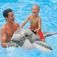 Надуваем делфин Lil`Dolphin Ride-on, 175x66см 58535, снимка 1 - Надуваеми играчки - 45465649
