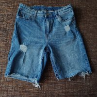 Дънкови къси панталони H&M, снимка 1 - Къси панталони и бермуди - 46021236