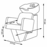 Измивна фризьорска колона Tor със седалка Odry - Pinki, снимка 4 - Друго оборудване - 45178039