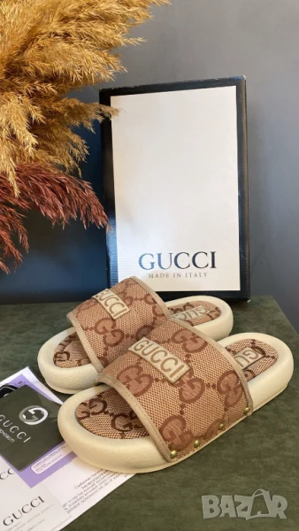 Gucci НОВ модел дамски чехли, снимка 1