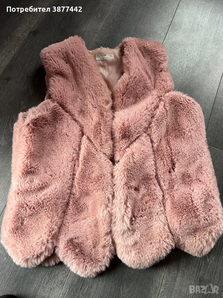 Дамски елек с естествен косъм хс-40 лв, снимка 1