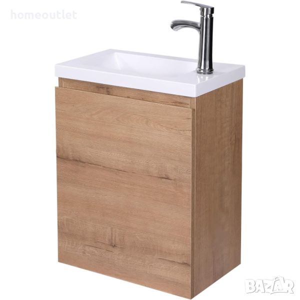 Комплект за баня, Шкаф от МДФ, Мивка от акрил, Огледало за стена BATHROOM CABINET AMZ01-B, снимка 1