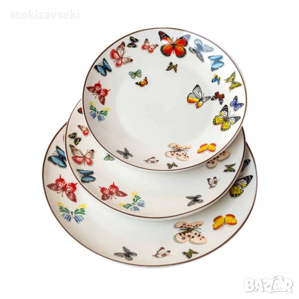 Чиния с пеперуди, 3 размера, снимка 1