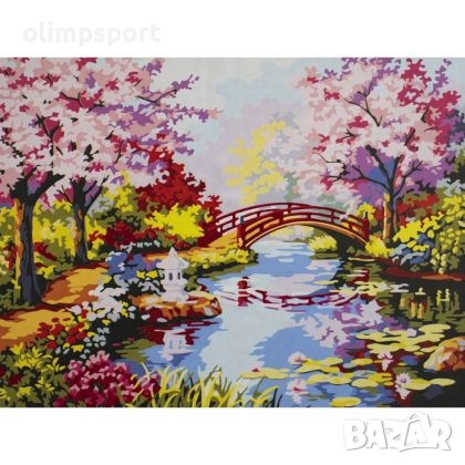 Комплект за рисуване по номера с платно 50х40 см, Модел 21 /27014623/ , снимка 1