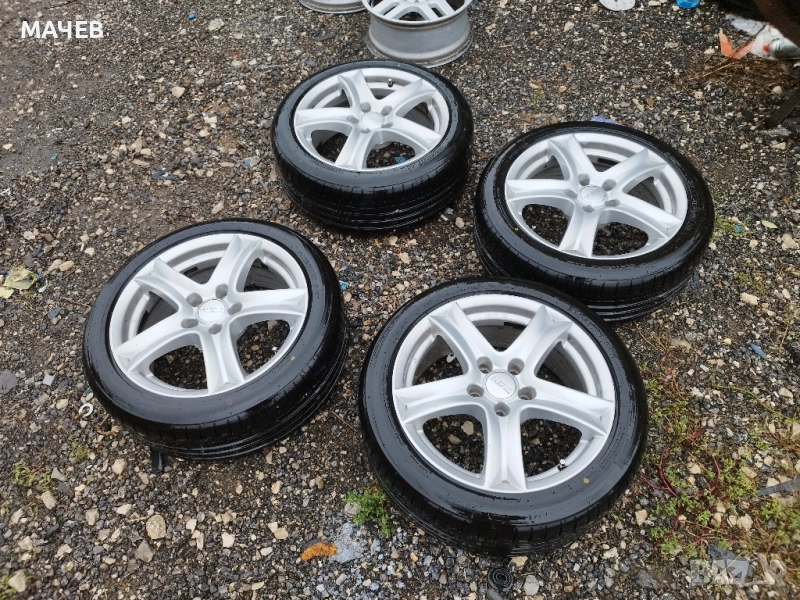 Лети джанти 17 5x112 Et 38 7,5 J + Чисто нови гуми, снимка 1