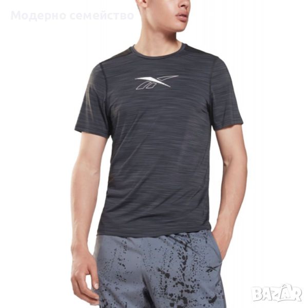 Мъжка тениска reebok workout ready activchill tee grey, снимка 1