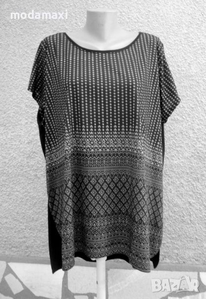 4XL Нова блуза Gina Benotti в черно и бяло, снимка 1