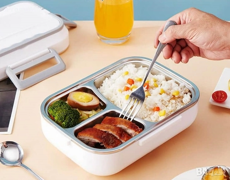 Електрическа кутия за храна Electric lunch box DFH-C21 1.5л 40W Уред за бързо затопляне на храна, снимка 1