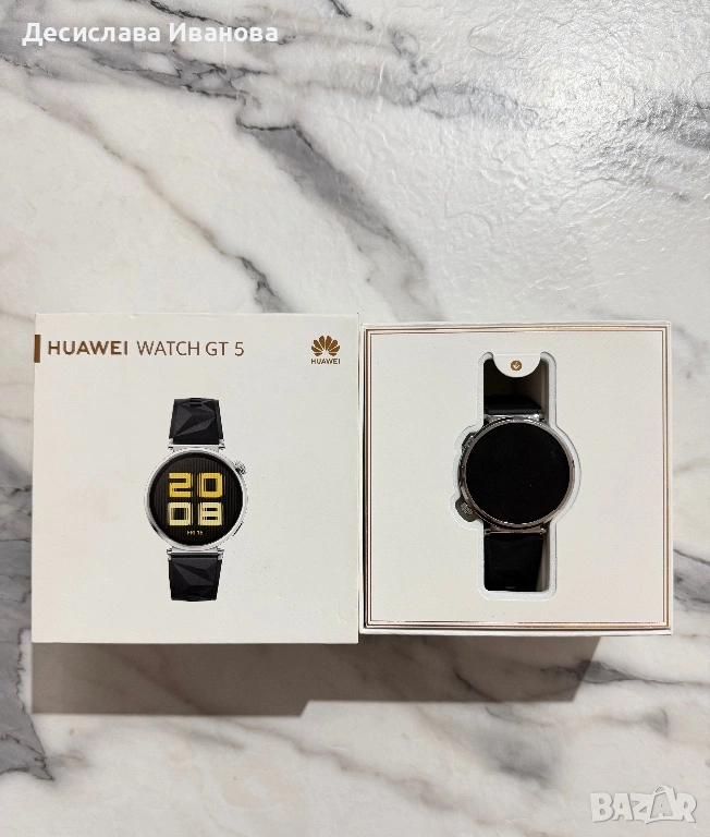 Смарт часовник HUAWEI WATCH GT 5 BLACK, 41мм, снимка 1