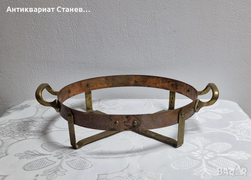 Медна стойка за горещо сервиране , снимка 1