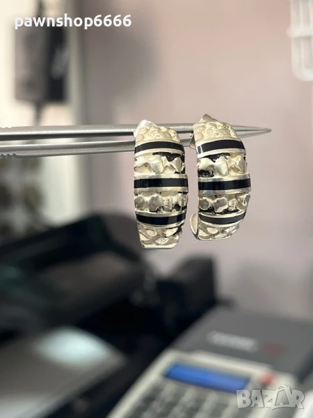 Сребърни обеци 925 , снимка 1
