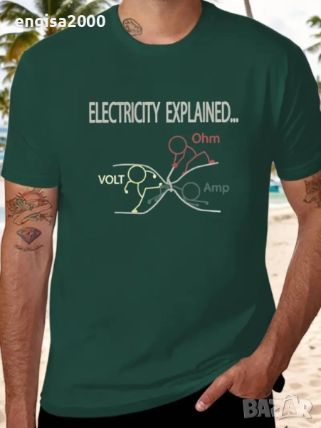 ПРОМО! Мъжка памучна тениска размер L, снимка 1