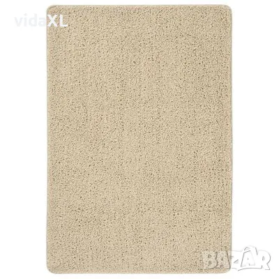 vidaXL Шаги килим, кремав, 120x170 см, противоплъзгащ(SKU:340388), снимка 1