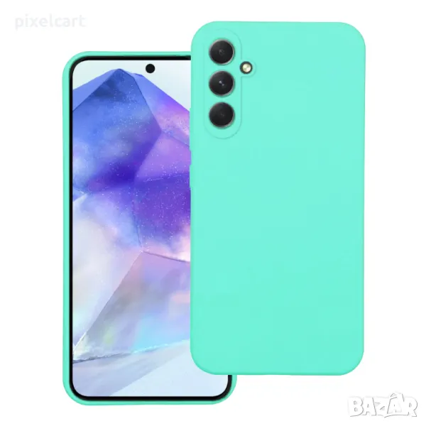 Силиконов калъф Silicone Lite за Samsung Galaxy A55 5G, Мента, снимка 1