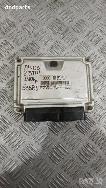 Компютър Audi A4 2.5TDI 180hp 2003г. 8E0907401D 0281010823, снимка 1