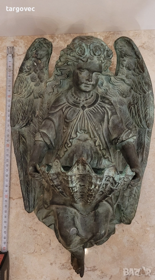 бронзова фигура статуетка пано Ангел, снимка 1