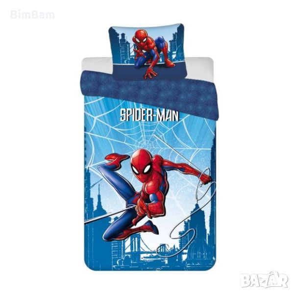 Оригинален детски спален комплект Spiderman / Спайдър-мен 100% памук, снимка 1