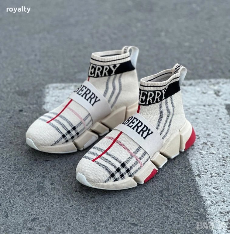 Burberry Унисекс Маратонки 36-45 Номер с Кутия Най Висок Клас Реални Снимки , снимка 1