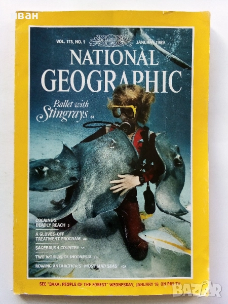 Списание National Geographic - 1989г. януари, снимка 1