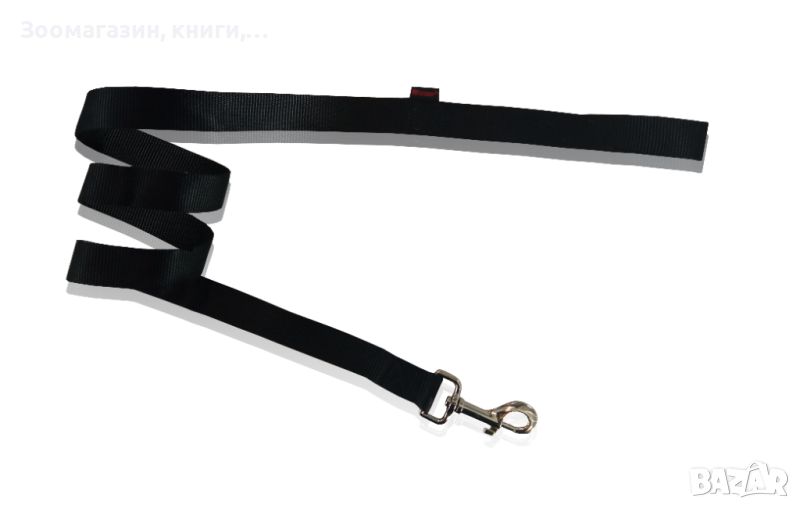 Повод за куче черен S 1.5 x 120 см Pet Interest Single Layer Leash Black 3313, снимка 1