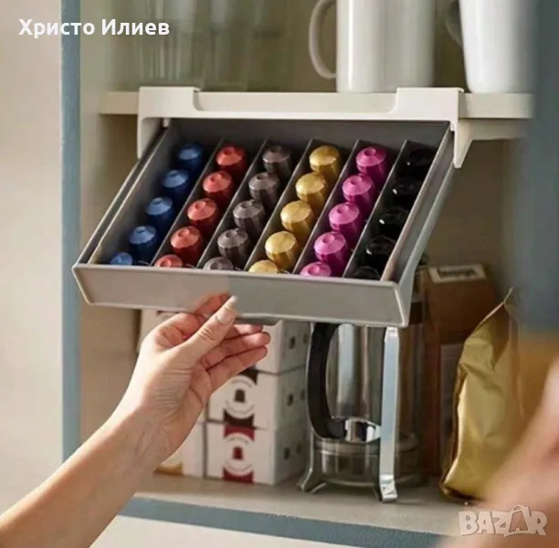 Чекмедже Кутия за капсули за кафе Органайзер за Неспресо Nespresso, снимка 1