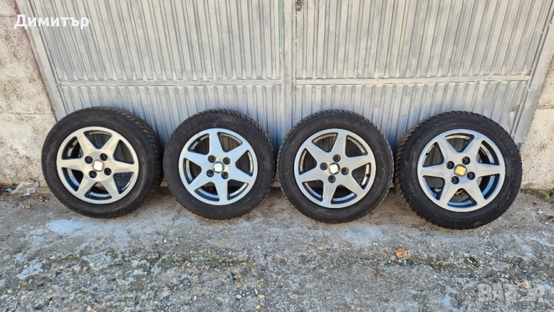 4 Алуминиеви джанти със зимни гуми 14цола , снимка 1