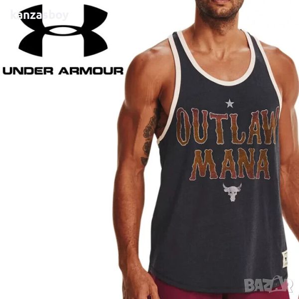 Under Armour Men's Project Rock Outlaw Tank - мъжки фитнес потник , снимка 1